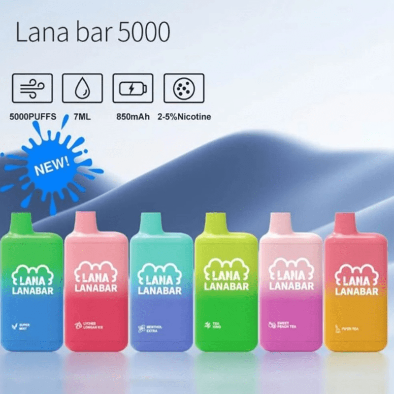 LANA-5000口拋棄式電子煙主圖｜多色可選｜台灣現貨貨到付款